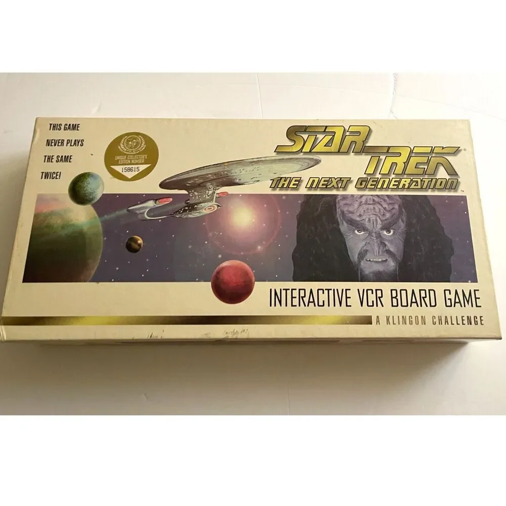 Vintage! Star Trek the Next Generation interactive VCR VHS board game 1993